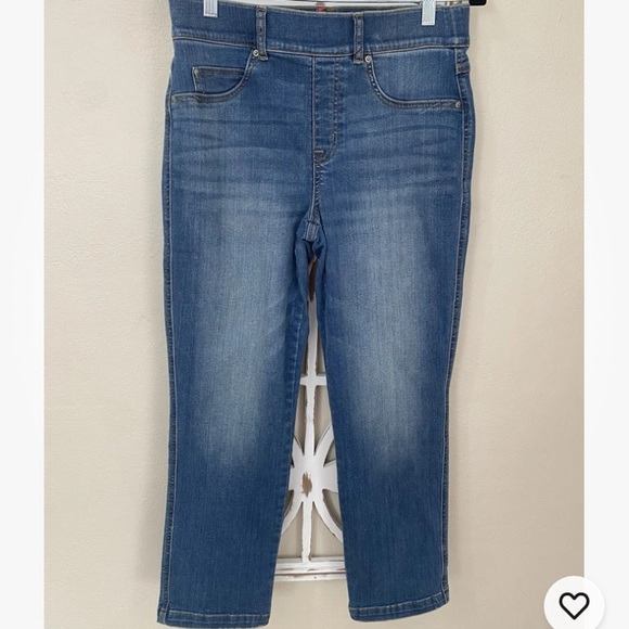 SPANX medium PULL ON STRAIGHT STRETCH ANKLE  JEGGING JEANS *J11 - Picture 1 of 5